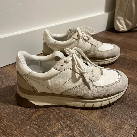 Madewell Kickoff Trainer Sneakers in Neutral Colorblock Leather - Picture 3 of 9